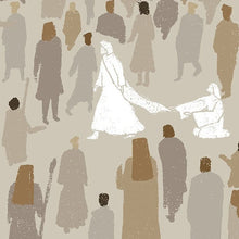 Load image into Gallery viewer, Woman Touches Jesus, DIGITAL DOWNLOAD, Jesus Healing Bible Art, God heals, Christian Modern Bible Verse, Jesus print Wall Art, Bible Sketch, Bible Sketches, Bible illustration, Boho Scripture, Christian Gift, christian minimalist, Luke 8:43-48