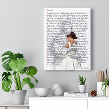 Load image into Gallery viewer, Letter from God on Identity - Personalized Canvas