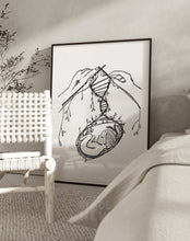 Load image into Gallery viewer, Knit Together (B&W) - Framed Print
