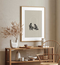 Load image into Gallery viewer, Jesus Washing Feet (Black) - Digital Download