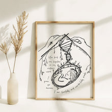 Load image into Gallery viewer, Knit Together (B&W With Verse) - Framed Print