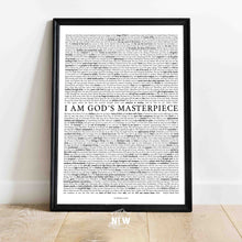 Load image into Gallery viewer, I Am Gods Masterpiece (White) - Digital Download
