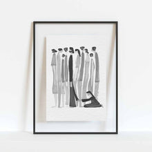 Load image into Gallery viewer, Woman Touches Jesus v2 (BNW) - Digital Download