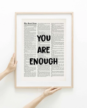 Load image into Gallery viewer, You are Enough - Framed Print