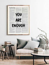 Load image into Gallery viewer, You are Enough - Framed Print