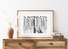Load image into Gallery viewer, Woman Touches Jesus v2 (BNW) - Digital Download
