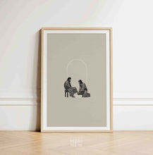 Load image into Gallery viewer, Jesus Washing Feet (Black) - Digital Download
