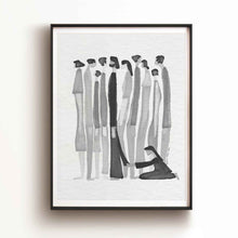 Load image into Gallery viewer, Woman Touches Jesus v2 (BNW) - Digital Download