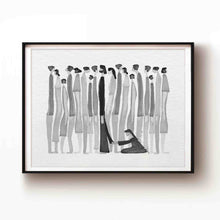 Load image into Gallery viewer, Woman Touches Jesus v2 (BNW) - Digital Download