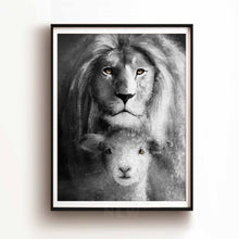 Load image into Gallery viewer, The Lion and Lamb - Framed Print