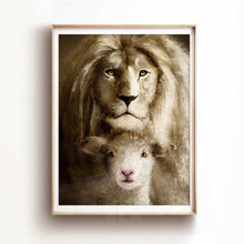 Load image into Gallery viewer, The Lion and Lamb - Framed Print