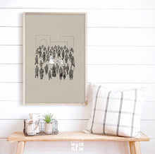 Load image into Gallery viewer, Woman Touches Jesus, DIGITAL DOWNLOAD, Jesus Healing Bible Art, God heals, Christian Modern Bible Verse, Jesus print Wall Art, Bible Sketch, Bible Sketches, Bible illustration, Boho Scripture, Christian Gift, christian minimalist, Luke 8:43-48
