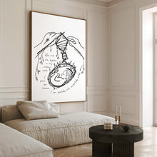 Load image into Gallery viewer, Knit Together (B&W With Verse) - Framed Print