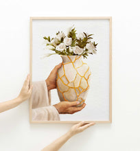 Load image into Gallery viewer, Kintsugi Vase - Framed Print - Project Made New