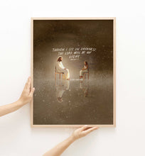 Load image into Gallery viewer, Sit in Darkness - Framed Print - Project Made New