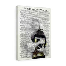 Load image into Gallery viewer, 70 Bible Verses about Protection for Firefighters - Canvas