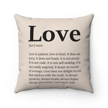 Load image into Gallery viewer, Love Definition - Pillow case - Project Made New