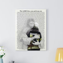 Load image into Gallery viewer, 70 Bible Verses about Protection for Firefighters - Canvas