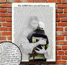 Load image into Gallery viewer, 70 Bible Verses about Protection for Firefighters - Canvas