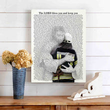 Load image into Gallery viewer, 70 Bible Verses about Protection for Firefighters - Canvas