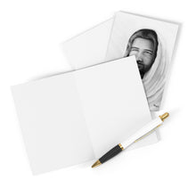 Load image into Gallery viewer, Prince of Peace (Black and White) (Isaiah 9:6) - Greeting Cards (8 pcs) - Project Made New