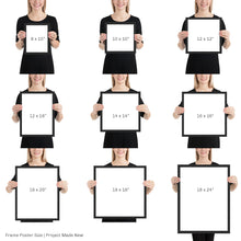 Load image into Gallery viewer, Be Still (Psalm 46:10) - Framed poster - Project Made New