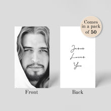 Load image into Gallery viewer, Jesus Portrait Card, Jesus loves you, project made new, Jesus Christ Portrait Print, Jesus Painting, Jesus Portrait, Jesus Picture, Christian Art, Jesus Christ LDS picture, LDS Art, Christian Gift, christian home decor, jesus