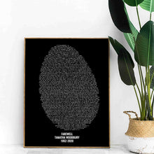 Load image into Gallery viewer, Project Made New, Customize Memorial Fingerprint Bible Verses, Sympathy Gift Christian Memorial Gift Remembrance Bereavement Condolence Keepsake Grieving gift, farewell