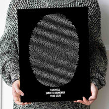 Load image into Gallery viewer, Project Made New, Customize Memorial Fingerprint Bible Verses, Sympathy Gift Christian Memorial Gift Remembrance Bereavement Condolence Keepsake Grieving gift, farewell
