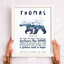 Load image into Gallery viewer, Bear (Jeremiah 29:11)  - Custom Poster