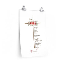 Load image into Gallery viewer, Cross (I am)  - Custom Poster