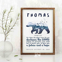Load image into Gallery viewer, Bear (Jeremiah 29:11)  - Custom Poster