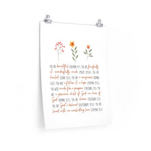 Load image into Gallery viewer, Floral (You are)  - Custom Poster