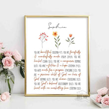 Load image into Gallery viewer, Floral (You are)  - Custom Poster
