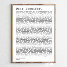 Load image into Gallery viewer, Letter from God - Custom Poster