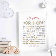 Load image into Gallery viewer, Gold Cross (You are)  - Custom Poster