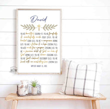 Load image into Gallery viewer, Gold Cross (You are)  - Custom Poster