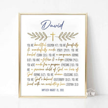 Load image into Gallery viewer, Gold Cross (You are)  - Custom Poster