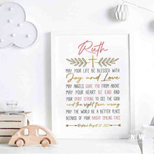 Load image into Gallery viewer, Gold Cross (May Your Life)  - Custom Poster