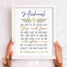 Load image into Gallery viewer, Gold Cross (May Your Life)  - Custom Poster