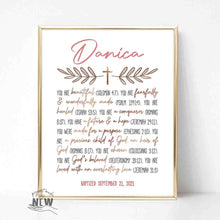 Load image into Gallery viewer, Rose Gold Cross (You are)  - Custom Poster