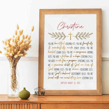 Load image into Gallery viewer, Gold Cross (You are)  - Custom Poster