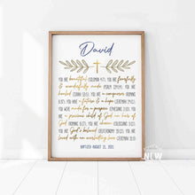 Load image into Gallery viewer, Gold Cross (You are)  - Custom Poster