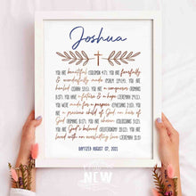 Load image into Gallery viewer, Rose Gold Cross (You are)  - Custom Poster
