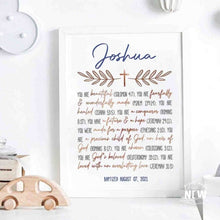 Load image into Gallery viewer, Rose Gold Cross (You are)  - Custom Poster