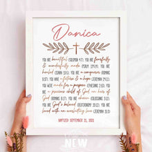 Load image into Gallery viewer, Rose Gold Cross (You are)  - Custom Poster