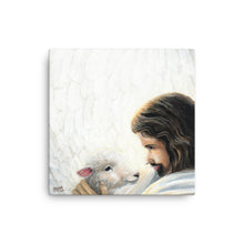 Load image into Gallery viewer, Good Shepherd (Psalm 91:4) - Canvas (square) - Project Made New