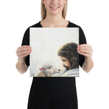 Load image into Gallery viewer, Good Shepherd (Psalm 91:4) - Canvas (square) - Project Made New