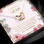 To Wife - Interlocked Hearts Necklace - Project Made New