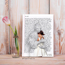 Load image into Gallery viewer, Letter from God on Identity - Personalized Canvas
